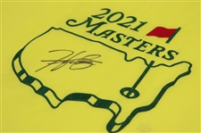 Hideki Matsuyama Signed 2021 Masters Embroidered Flag JSA ALOA