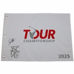 Scottie Scheffler Signed 2025 Tour Championship Embroidered Flag JSA ALOA