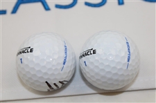 Andrew Novak & Ben Griffin Signed 2025 Zurich Classic Flag & Signed Balls JSA ALOA