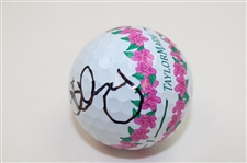 Rory McIlroy Signed TaylorMade Masters Azalea Logo Ball JSA ALOA