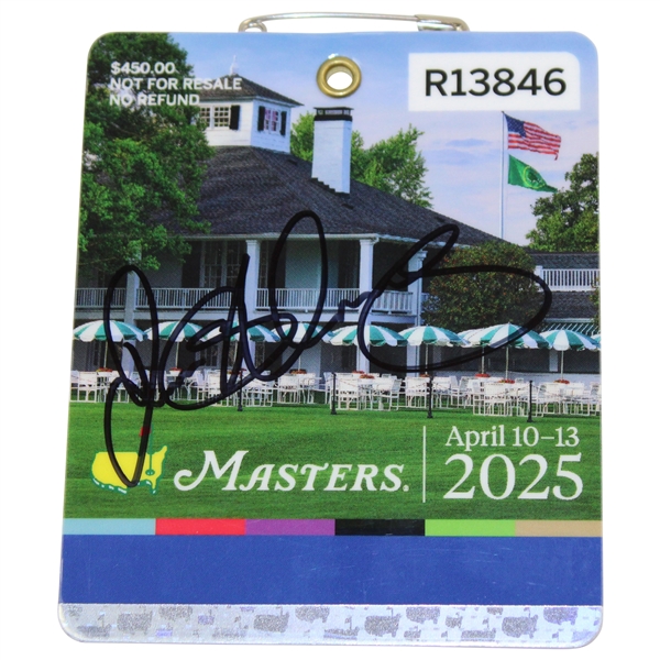 Rory McIlroy Signed 2025 Masters SERIES Badge #R13846 JSA FULL #ZZ72213