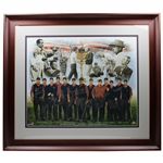 Tiger Woods & Team USA Multi-Signed 2006 Ryder Cup Canvas Print - Framed JSA ALOA