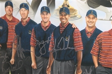 Tiger Woods & Team USA Multi-Signed 2006 Ryder Cup Canvas Print - Framed JSA ALOA