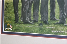 Tiger Woods & Team USA Multi-Signed 2006 Ryder Cup Canvas Print - Framed JSA ALOA