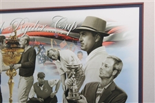 Tiger Woods & Team USA Multi-Signed 2006 Ryder Cup Canvas Print - Framed JSA ALOA