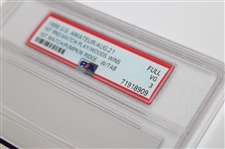1996 US Amateur Full Ticket w/Tab Tiger Woods Wins First Round Match PSA 3