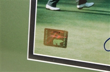 Jack Nicklaus Signed 1986 Masters Eagle Putt on 15th Hole Photo - Framed JSA ALOA