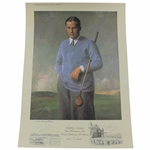Bobby Jones Ltd Ed 1926 Open Champion at Royal Lytham & St. Annes Print by John A.A. Berrie #82/850