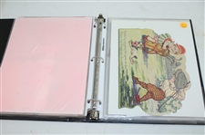 Golf Postcard & Valentine Card Album w/(37) Golf Valentine Cards, (7) Tennis Valentine Cards & (3) Misc. Sport Valentine Cards