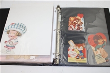 Golf Postcard & Valentine Card Album w/(37) Golf Valentine Cards, (7) Tennis Valentine Cards & (3) Misc. Sport Valentine Cards