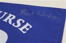 Nick Faldo Signed Old Course Flag w/'To Dave Best Wishes 1990' JSA ALOA