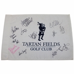 Sorenstam, Thompson, Creamer & 11 Other LPGA Stars Signed Tartan Fields Course Used Flag JSA ALOA