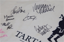 Sorenstam, Thompson, Creamer & 11 Other LPGA Stars Signed Tartan Fields Course Used Flag JSA ALOA