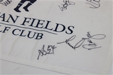 Sorenstam, Thompson, Creamer & 11 Other LPGA Stars Signed Tartan Fields Course Used Flag JSA ALOA