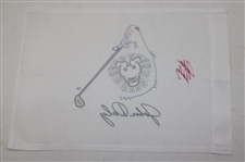 John Daly Signed Signature Logo Flag JSA ALOA