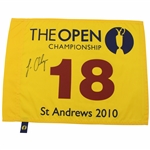 Louis Oosthuizen Signed 2010 Open Championship at St. Andrews Flag JSA ALOA