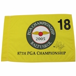 Phil Mickelson Signed 2005 PGA Championship at Baltusrol Flag JSA ALOA