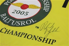 Phil Mickelson Signed 2005 PGA Championship at Baltusrol Flag JSA ALOA
