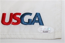 Gary Woodland Signed 2019 US Open at Pebble Beach Embroidered Flag JSA #GG14637