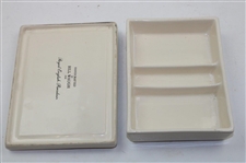 1995 Ryder Cup Oakhill Royal English Porcelain Playing Cards Holder Handcrafted By Artist Bill Waugh