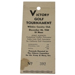 1942 Victory Golf Tournament at Wilshire CC Ticket w/Seventeen(17) Original Photos