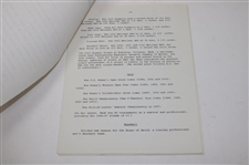 Original 1974 MGM Television Script For “Babe” The Story of Babe Didrikson Zaharias w/Press Packet