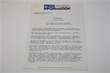 Original 1974 MGM Television Script For “Babe” The Story of Babe Didrikson Zaharias w/Press Packet