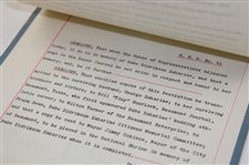 1956 “Be Set Aside in Tribute to the Memory of this Gallant Texas Lady” Babe Didrickson Zaharias Original Texas State Resolution