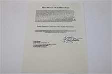 1956 “Be Set Aside in Tribute to the Memory of this Gallant Texas Lady” Babe Didrickson Zaharias Original Texas State Resolution