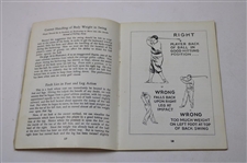 1935 'Rights & Wrongs of Golf' Booklet by Bobby Jones