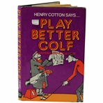 Henry Cotton Signed Reprinted 1976 Henry Cotton Says…Play Better Golf Book JSA ALOA