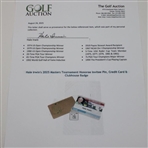 Hale Irwin's 2025 Masters Tournament Honoree Invitee Pin, Credit Card & Clubhouse Badge