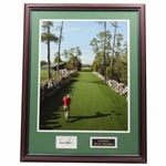Arnold Palmer Signed Cut With Photo Of 2004 Last Hole 18th Tee Shot JSA ALOA