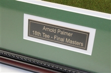 Arnold Palmer Signed Cut With Photo Of 2004 Last Hole 18th Tee Shot JSA ALOA