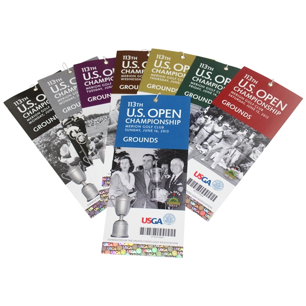 2013 US Open at Merion Golf Club Ticket Set