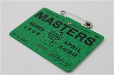 1968 Masters Tournament SERIES Badge #26599 - Bob Goalby Winner