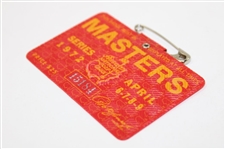 1972 Masters Tournament SERIES Badge #15184 - Jack Nicklaus Winner