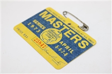1973 Masters Tournament SERIES Badge #25847 - Tommy Aaron Winner