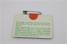 1977 Masters Tournament SERIES Badge #14969 - Tom Watson Winner