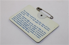 1979 Masters Tournament SERIES Badge #22956 - Fuzzy Zoeller Winner