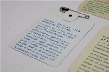 1983, 1984 & 1985 Masters Tournament SERIES Badges - Seve, Crenshaw & Langer Winners