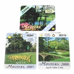 2006, 2007 & 2008 Masters Tournament SERIES Badges - Mickelson, Johnson & Immelman Winners