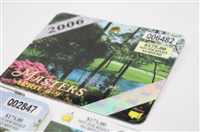 2006, 2007 & 2008 Masters Tournament SERIES Badges - Mickelson, Johnson & Immelman Winners