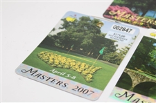 2006, 2007 & 2008 Masters Tournament SERIES Badges - Mickelson, Johnson & Immelman Winners