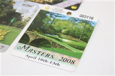 2006, 2007 & 2008 Masters Tournament SERIES Badges - Mickelson, Johnson & Immelman Winners