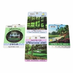 2009, 2010 & 2011 Masters Tournament SERIES Badges - Cabrera, Mickelson, Schwartzel & Bubba Winners