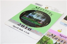 2009, 2010 & 2011 Masters Tournament SERIES Badges - Cabrera, Mickelson, Schwartzel & Bubba Winners