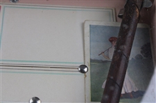 Various Ink Blotters, Catalogs, Cards, Stamps & other w/Gold Smith Mashie in Display