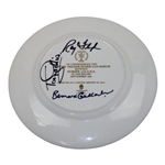 Captains Jacklin & Floyd, Gallacher Signed 1989 Ryder Cup Wedgwood China Plate JSA ALOA