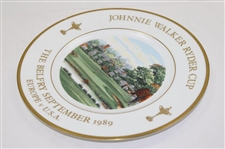 Captains Jacklin & Floyd, Gallacher Signed 1989 Ryder Cup Wedgwood China Plate JSA ALOA